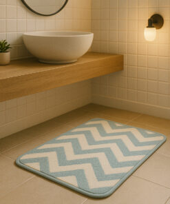 TAPETE GEOMETRICO POLIESTER 60 cm X 40 cm X 1 cm