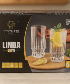 JOGO C/ 6 COPOS LINDA 270 ML