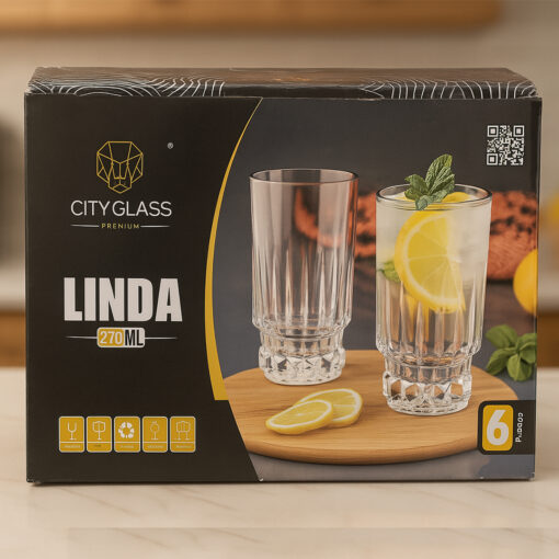 Jogo 6 Copos Linda 270ml Casambiente