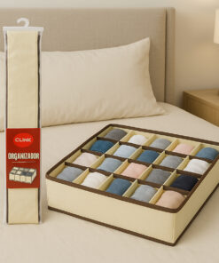 ORGANIZADOR DE CALCINHA - BEGE 24 PC CLINK