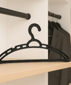 CABIDE PRETO SUPER RESISTENTE C/ 10 PECAS PRIMEIRA MOAGEM ARQPLAST