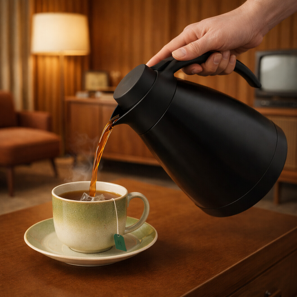 Bule Térmico Sanremo Acolher 1L em Inox Garrafa Térmica para Café