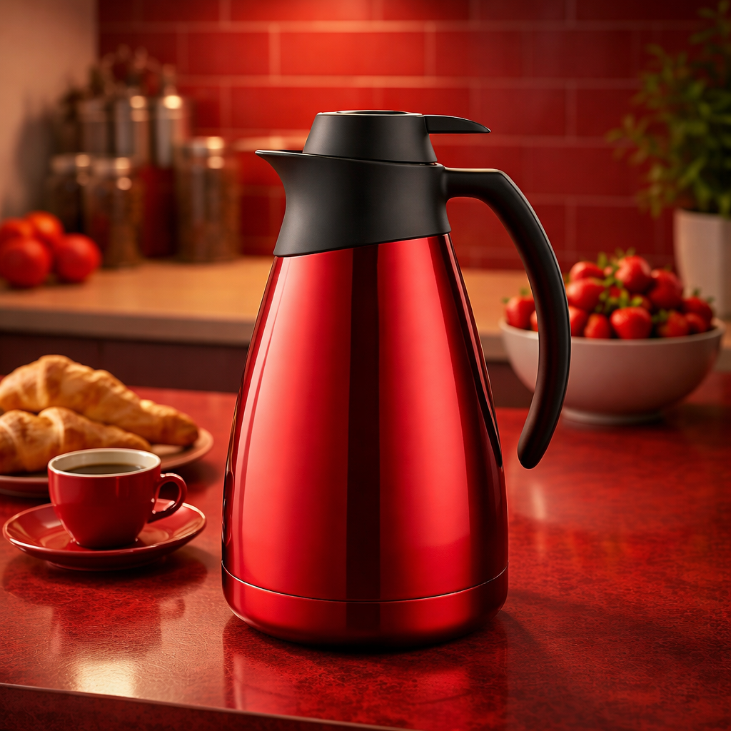 Bule Térmico Sanremo Acolher 1L em Inox Garrafa Térmica para Café