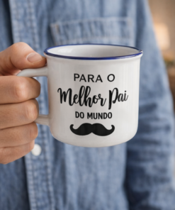 Kit 6 Xícaras de Café 50ml Presente Dia dos Pais para Quem Ama Café Design Clássico