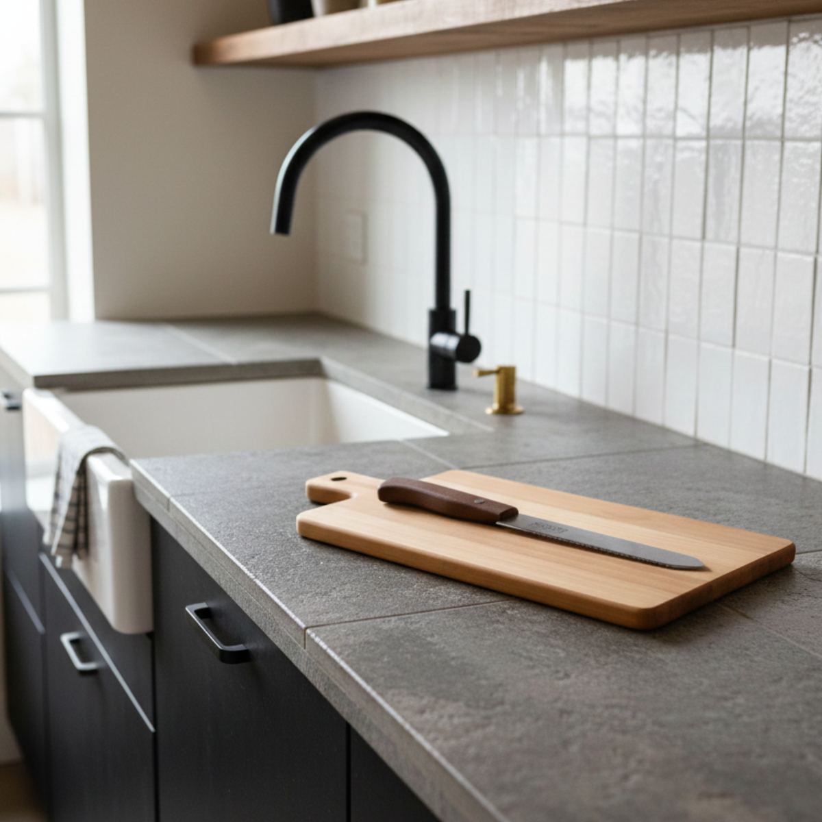 Kit Tábua e Faca para Pão Tramontina Madeira Premium