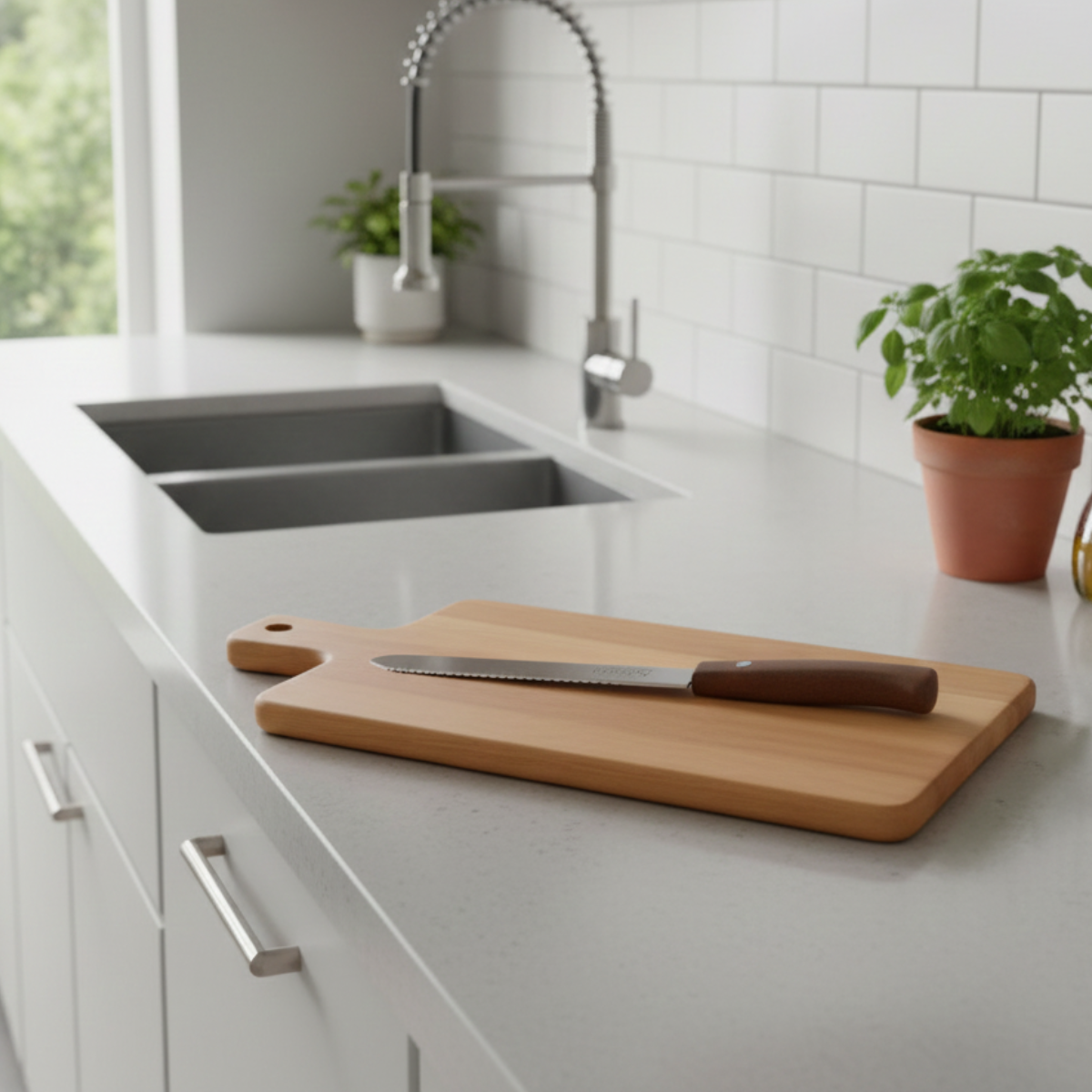 Kit Tábua e Faca para Pão Tramontina Madeira Premium