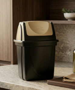 Lixeira E-black plasutil 4,9 litros