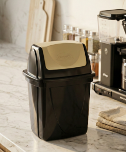 Lixeira E-black plasutil 4,9 litros