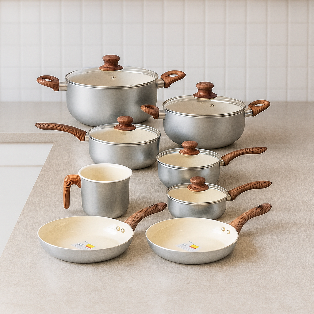 Jogo de Panelas 8 Peças New York Indução Casambiente