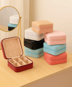 Porta Joias Multiuso Quadrado Portátil Compacto Clink