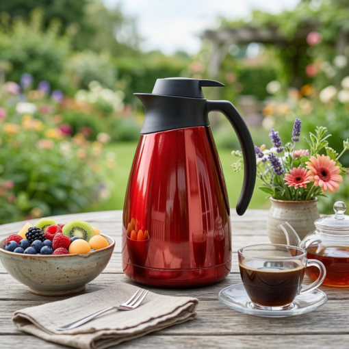 Bule Térmico Sanremo Acolher 1L em Inox Garrafa Térmica para Café