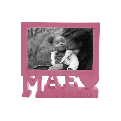 Porta-Retrato Decorativo com a Frase "MÃE TE AMO" SAZ