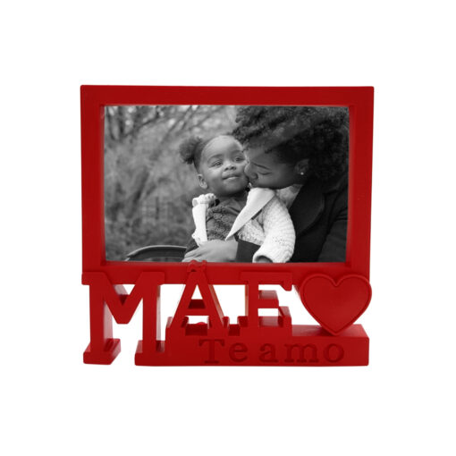 Porta-Retrato Decorativo com a Frase "MÃE TE AMO" SAZ