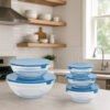 Conjunto 5 Potes de Vidro com Tampa Class Home