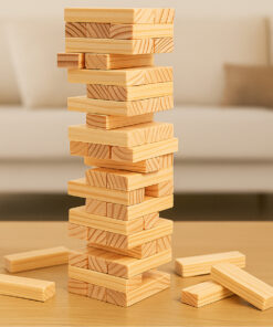 Jogo-Caiu-Perdeu-Torre-Madeira-54-Peças-Brinquedo-Gala