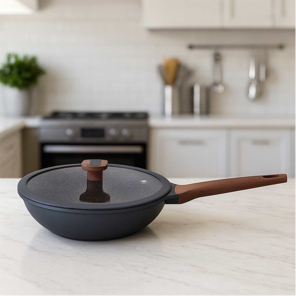 Jogo de Panelas Alumínio Injetado 5 Peças Cinza MTA