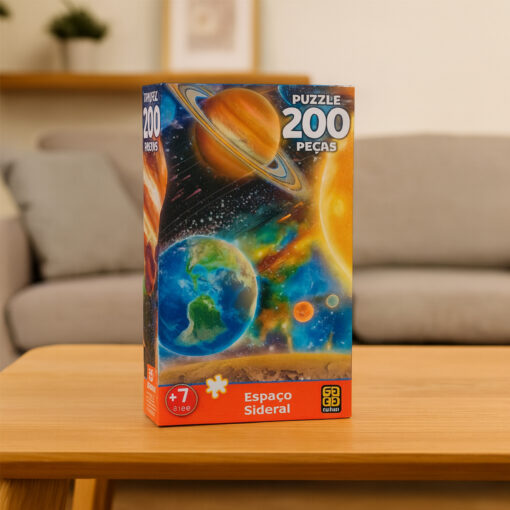 Quebra-Cabeça Espaço Sideral 200 Pçs Grow