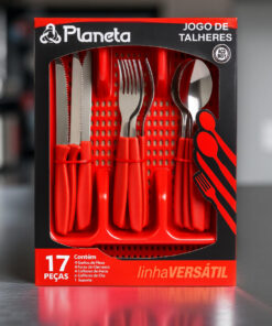 Conjunto talheres Vermelho