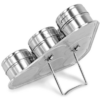 Porta Temperos e Condimentos Inox Conjunto 7 Peças Clink