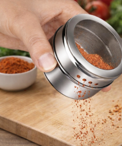 Porta Temperos e Condimentos Inox Conjunto 7 Peças Clink