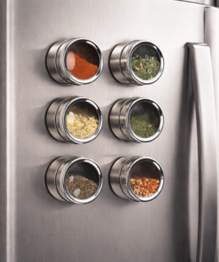 Porta Temperos e Condimentos Inox Conjunto 7 Peças Clink