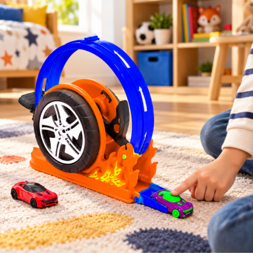 Lançador de carrinhos Mega Pop BS Toys