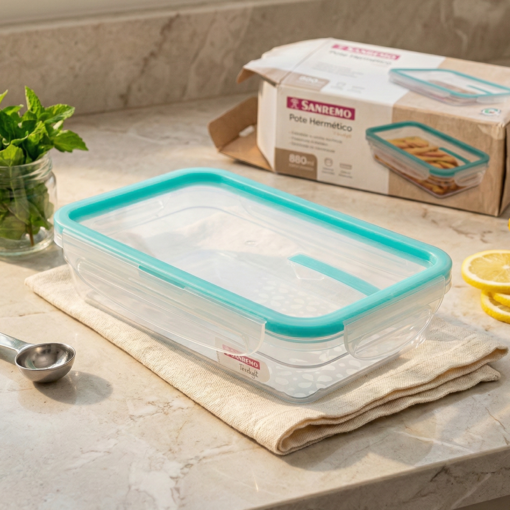 Pote Hermético com Trava 880ml Sanremo
