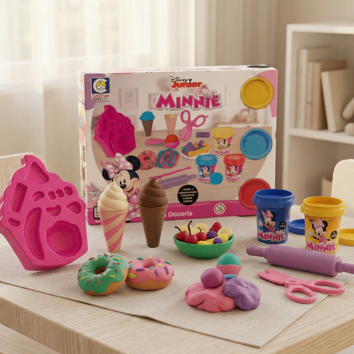Brinquedo Doceria Minnie Massinha de Modelar Cotiplás