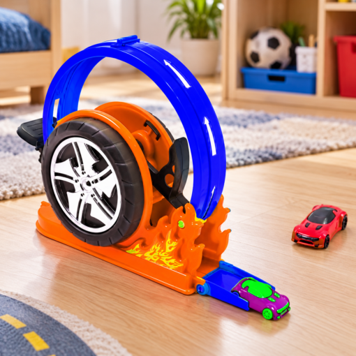 Lançador de carrinhos Mega Pop BS Toys