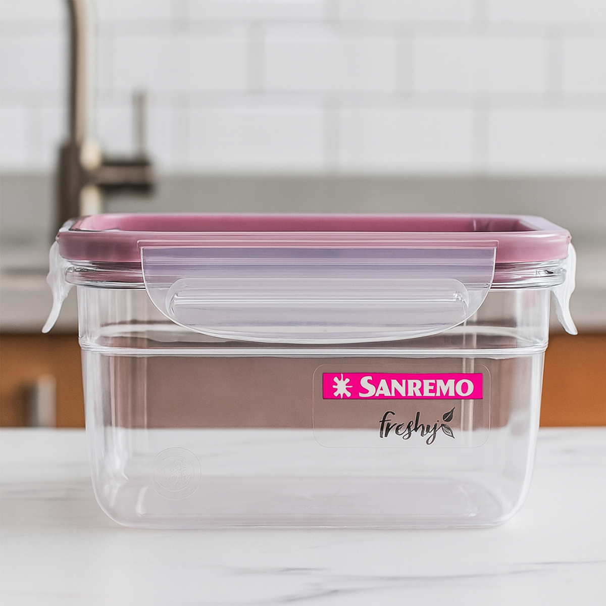 Pote Rosa com trava Sanremo 537ML-1