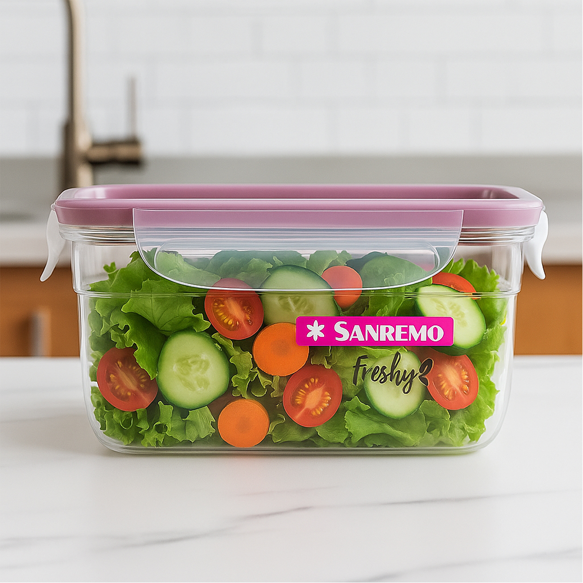 Pote Rosa com trava Sanremo 537ML-1