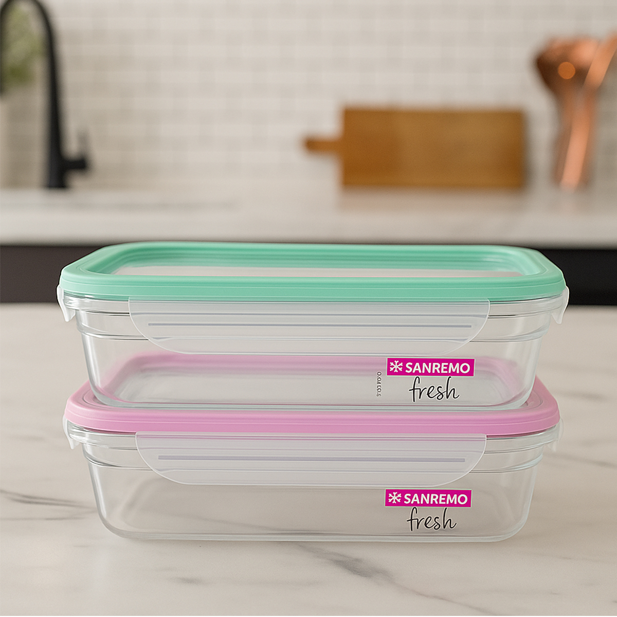 Pote Verde e rosa 820 Ml