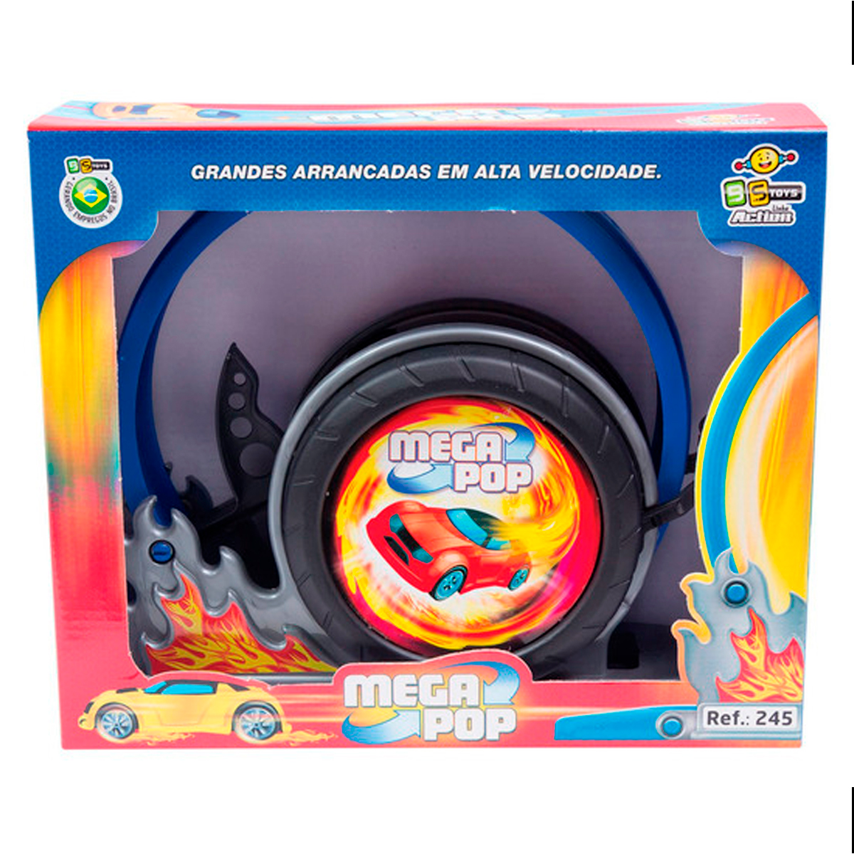 Lançador de carrinhos Mega Pop BS Toys - Imagem 3