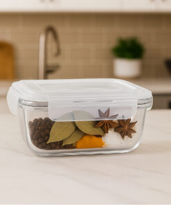 pote Vidro Branco con 370ml