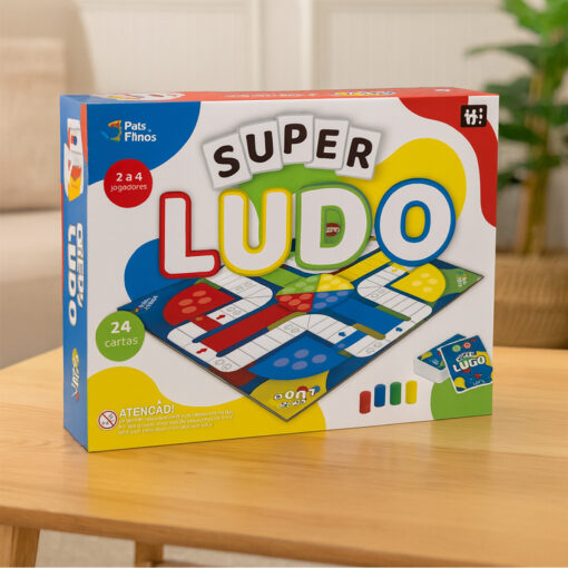 Jogo de Tabuleiro Super Ludo Gala