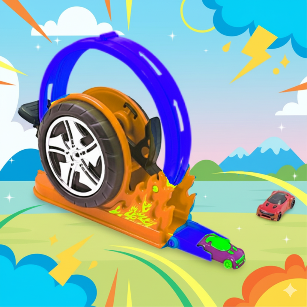 Lançador de carrinhos Mega Pop BS Toys