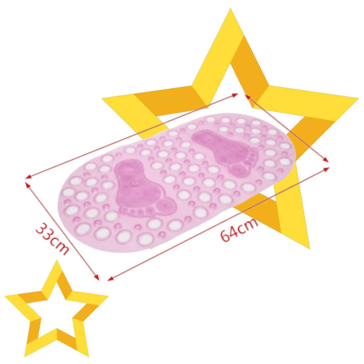 Protetor de Chão, base, esteira Tapete de Banheiro Antiderrapante com Ventosas