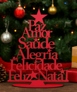 Árvore de Natal de Palavras 15X11cm