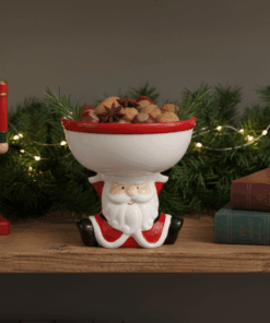 Petisqueira Natalina Noel Feliz 15x15x15cm Casambiente