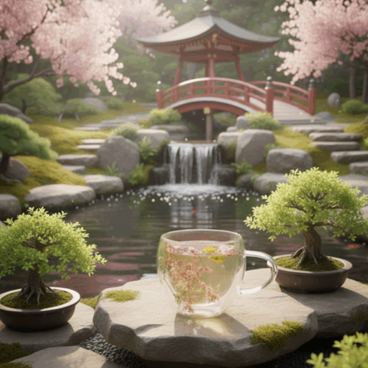 Xícara de Vidro Floral 250ml Borossilicato