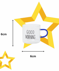 Xicara Caneca de Vidro Good Morning