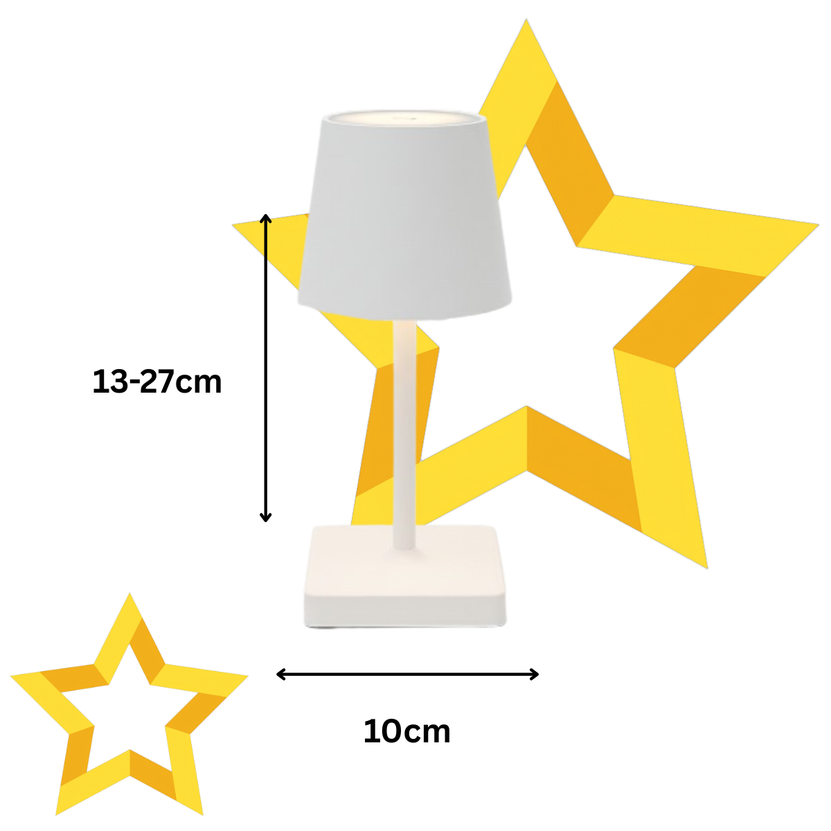 Luminária abajur de mesa de ferro