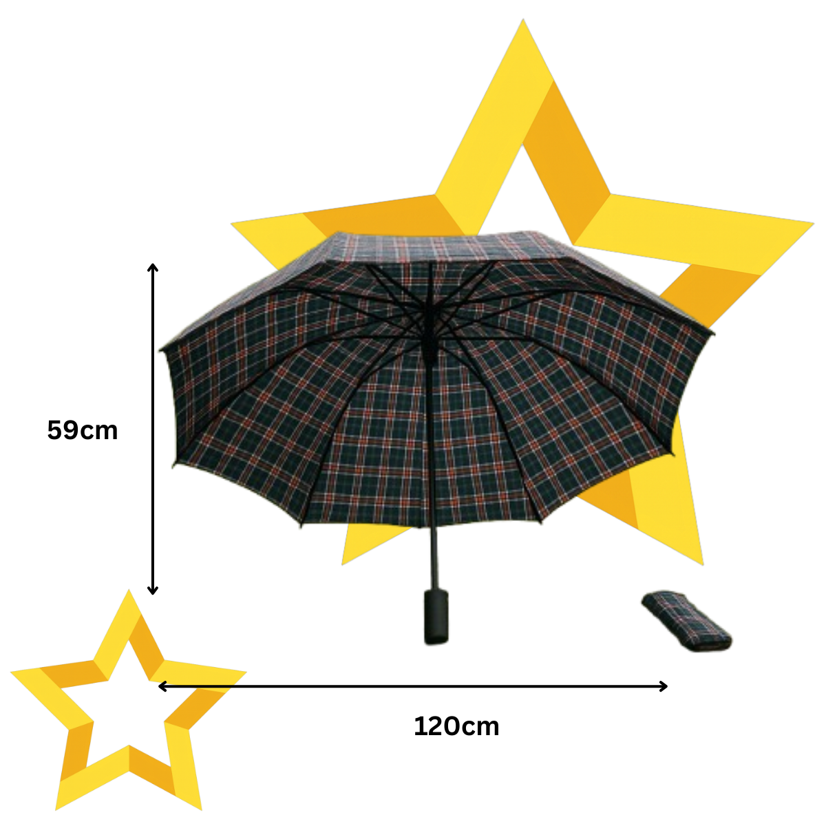 Guarda-Chuva Xadrez clássico 58CM