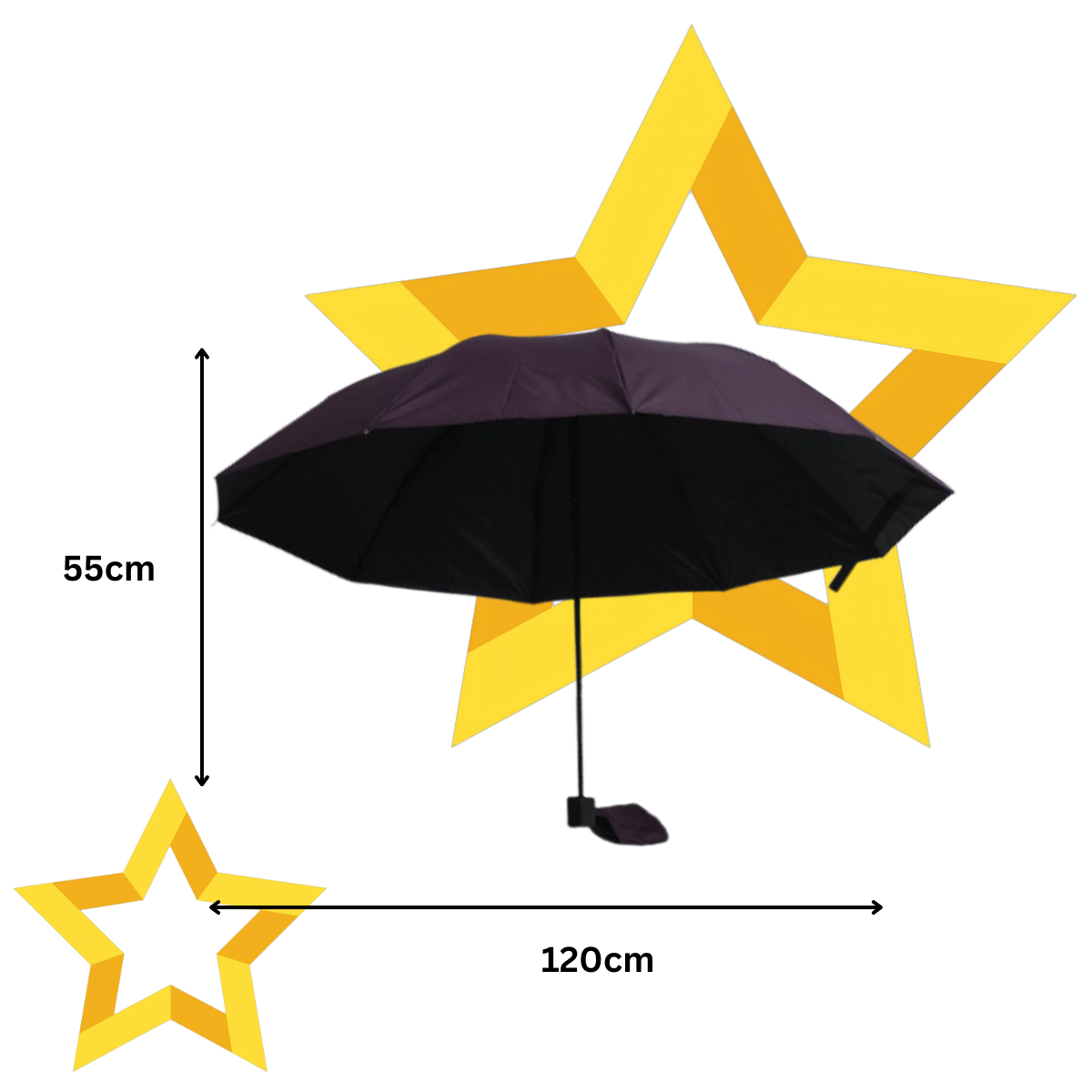 Guarda-Chuva 120cm Roxo com um toque classico