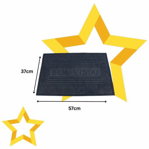 Tapete Para Porta de Entrada 37X57cm Mk Estrela