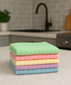 Kit Pano de Microfibra Multiuso 5 Peças 30x30cm