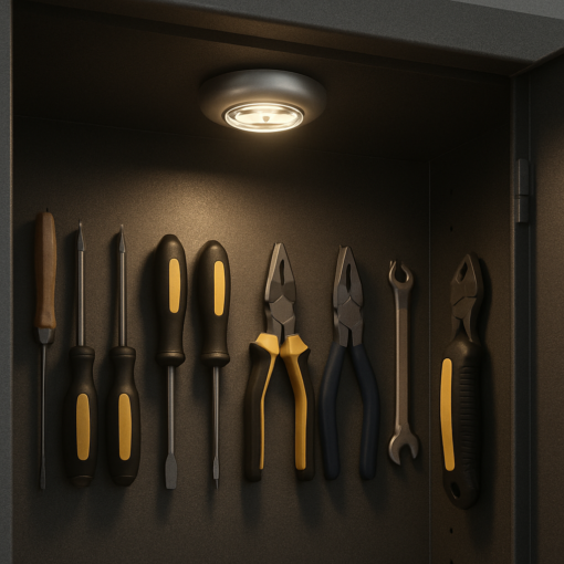 Luminária Portátil LED com Adesivo Luz de Toque sem Fio