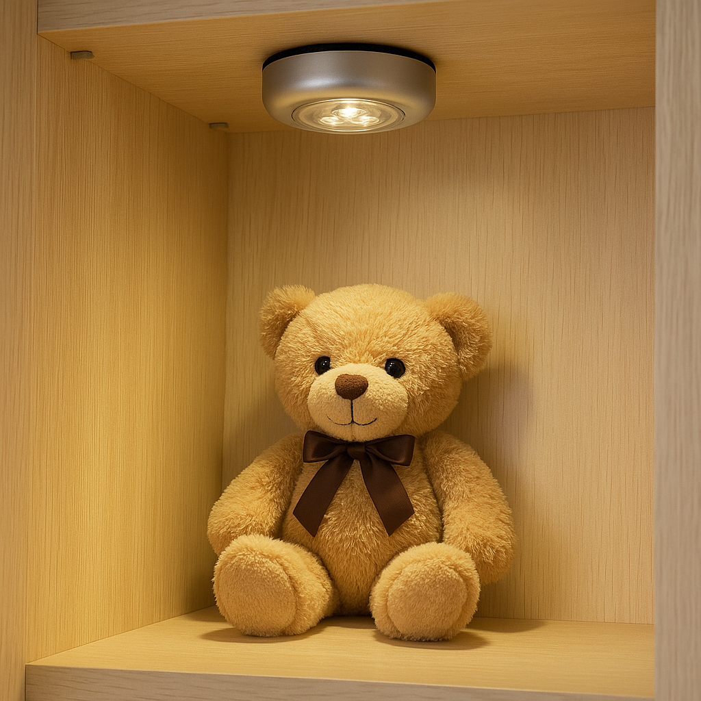 Luminária Portátil LED com Adesivo Luz de Toque sem Fio