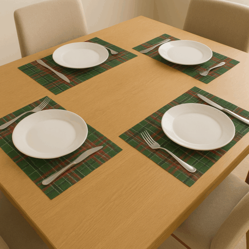 Jogo Americano Plástico 38x45 Estampa Xadrez