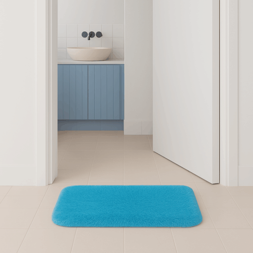 Tapete para Banheiro Peludo 40x60cm Antiderrapante